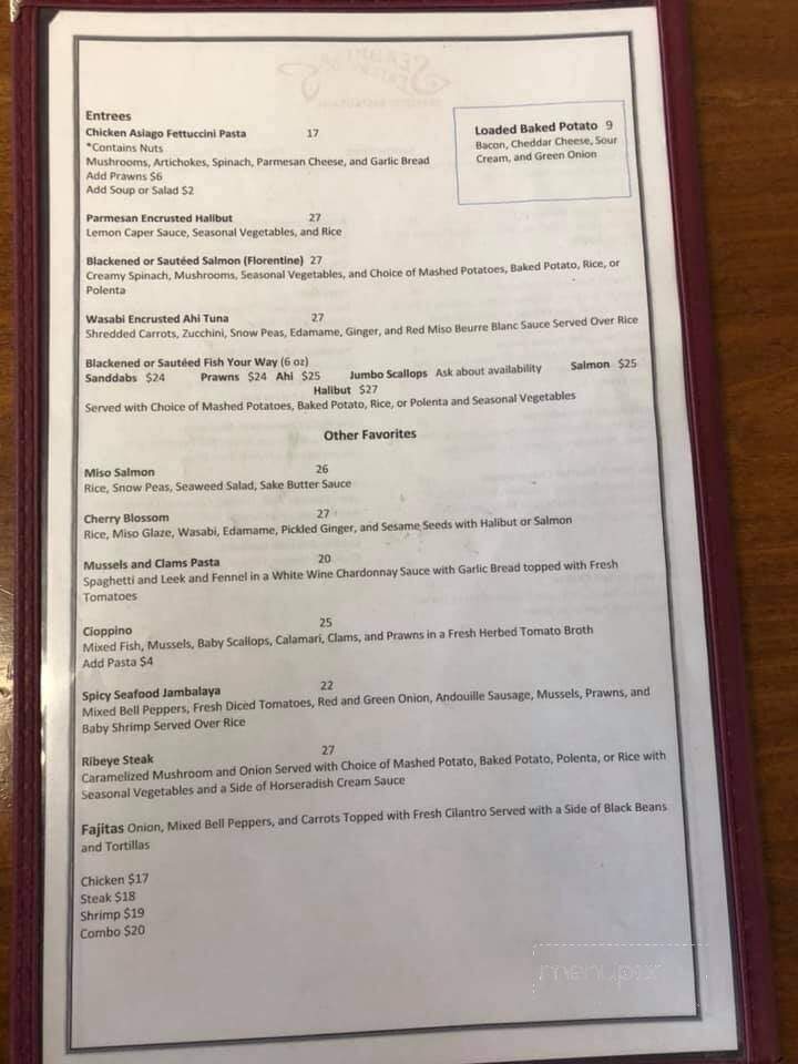 Seabrisa's Eatery - Hollister, CA menu_pic