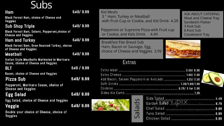 The Sub Shop - Trinidad, CO menu_pic