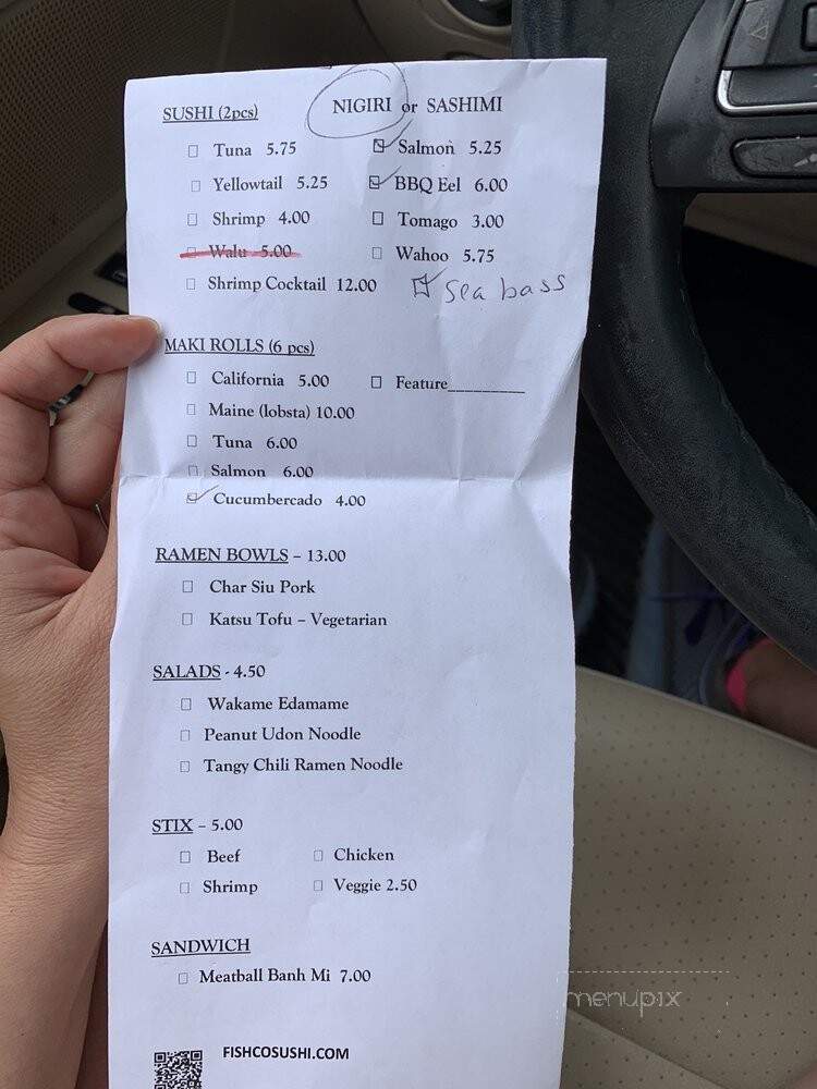 Fish Co Sushi and Noodle Bar - Southern Pines, NC menu_pic