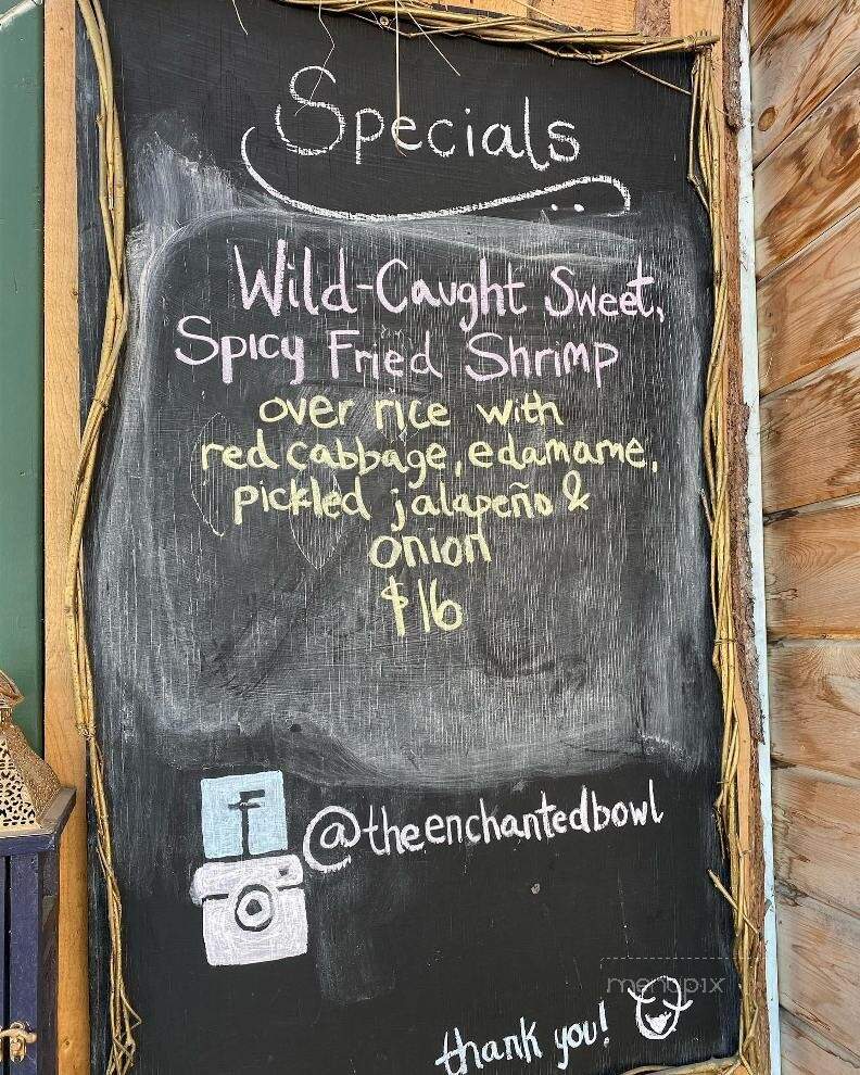The Enchanted Bowl - Talkeetna, AK menu_pic