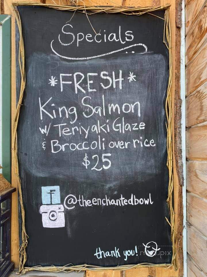 The Enchanted Bowl - Talkeetna, AK menu_pic