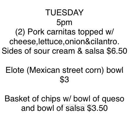 Lariat Club - Velva, ND menu_pic