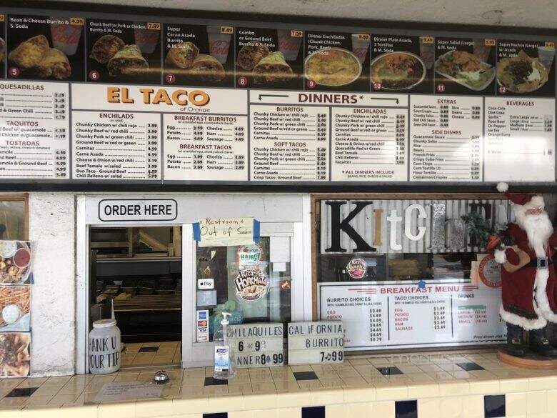 El Taco of Orange - Orange, CA menu_pic