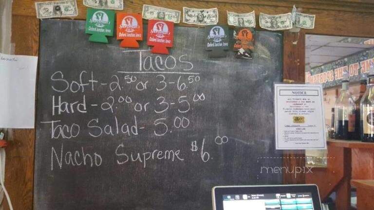 Sportsman's Den - Oxford Junction, IA menu_pic