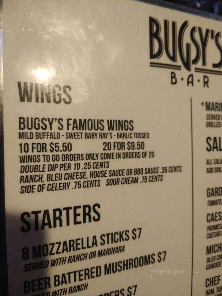 Bugsy's - Warren, MI menu_pic