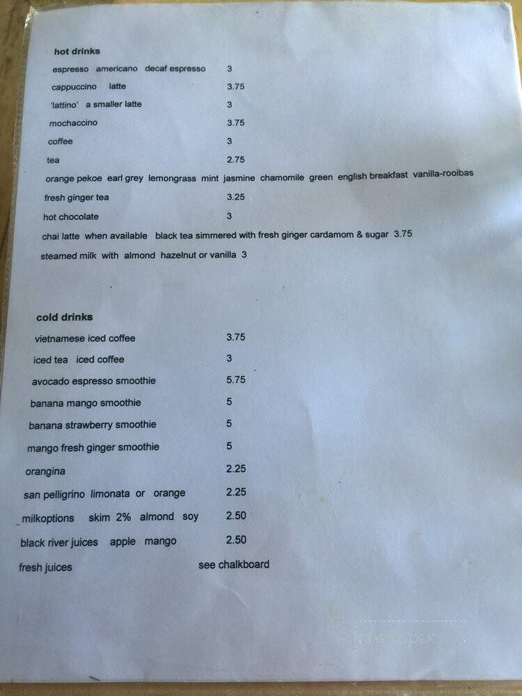 Saving Grace - Toronto, ON menu_pic