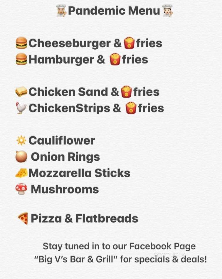 Big V's - Dalton, NE menu_pic