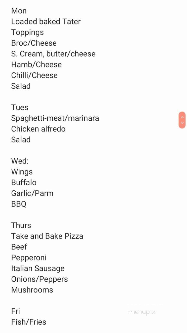 Big V's - Dalton, NE menu_pic
