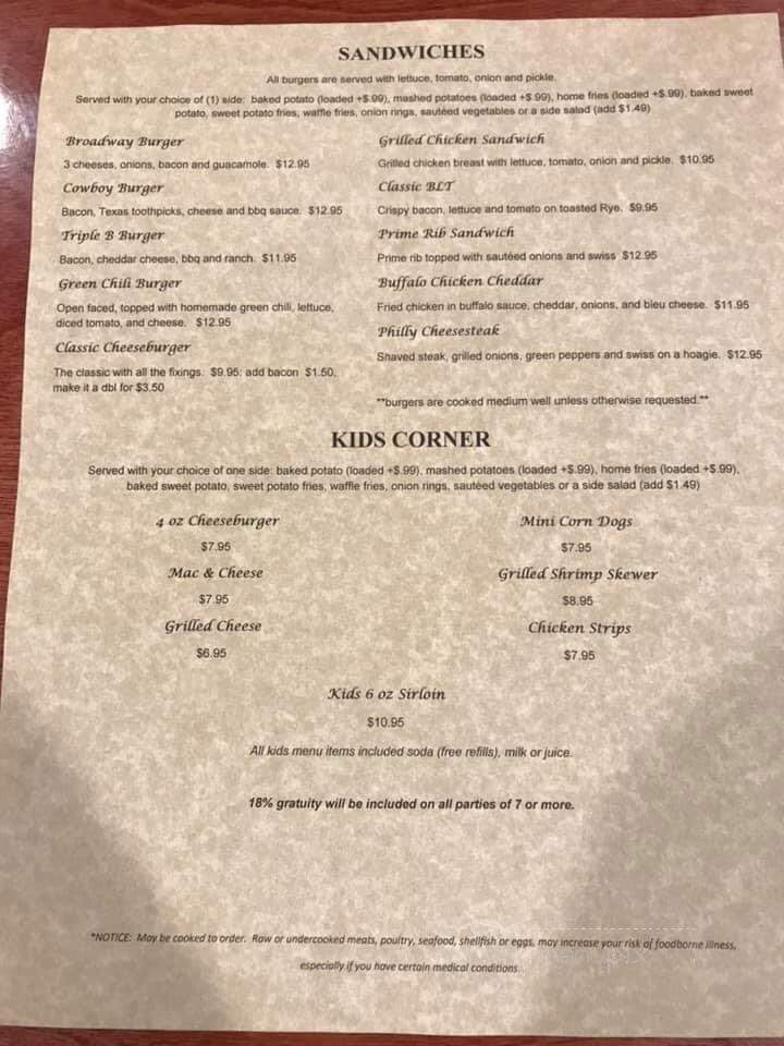 On Broadway - Imperial, NE menu_pic