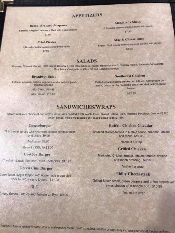 On Broadway - Imperial, NE menu_pic