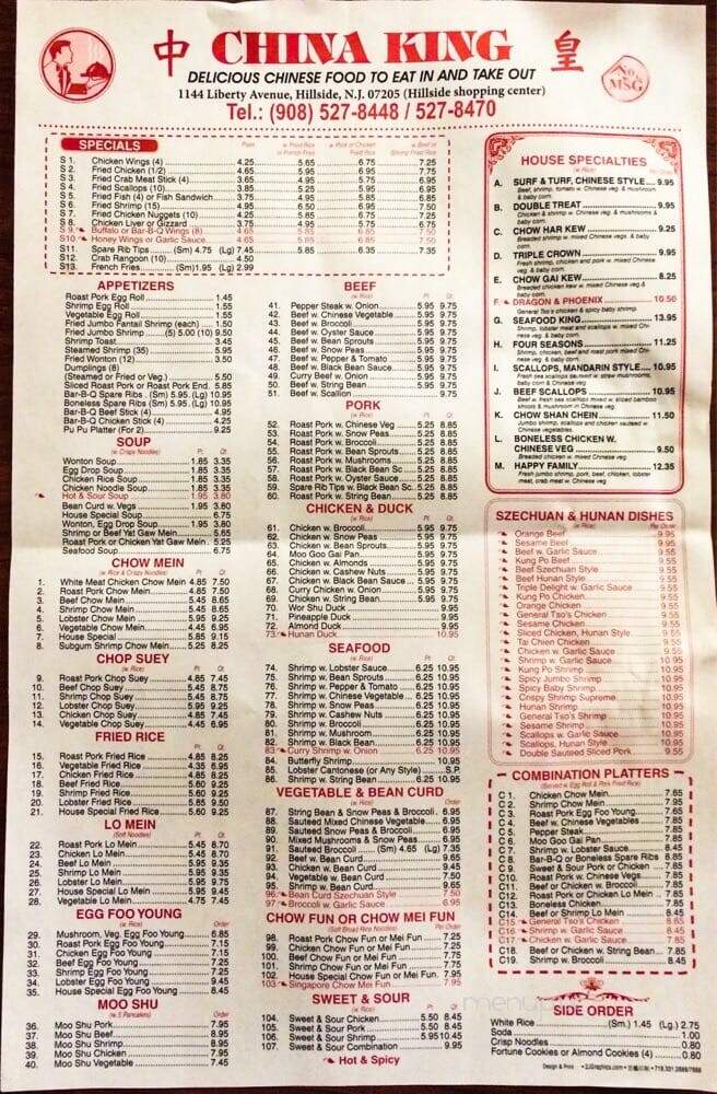 China King - Hillside, NJ menu_pic