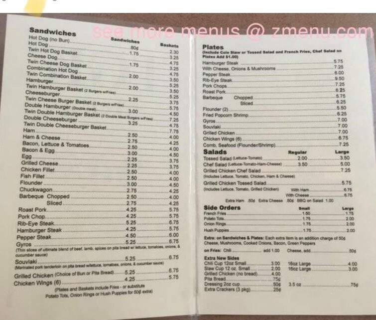 Tgk Drive-In - Burlington, NC menu_pic