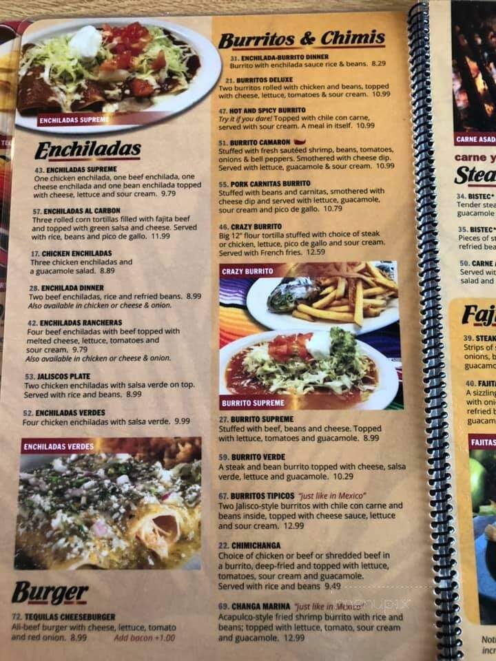 Tequila Mexican Restaurant - Gulf Shores, AL menu_pic