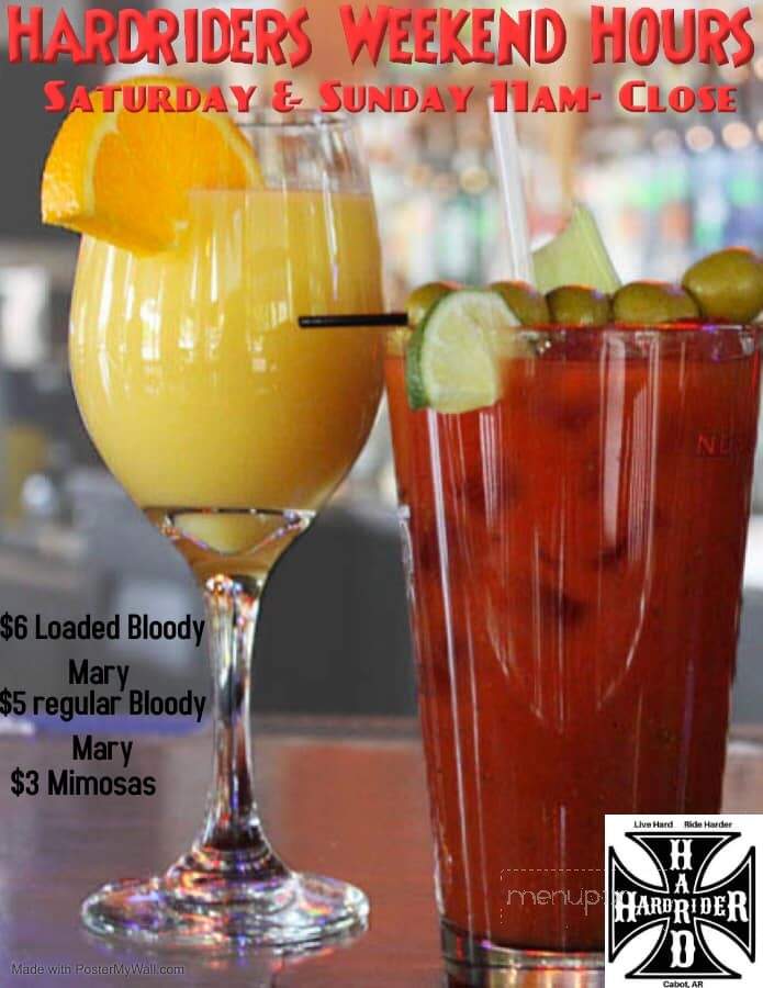 Hardrider Bar & Grill - Cabot, AR menu_pic