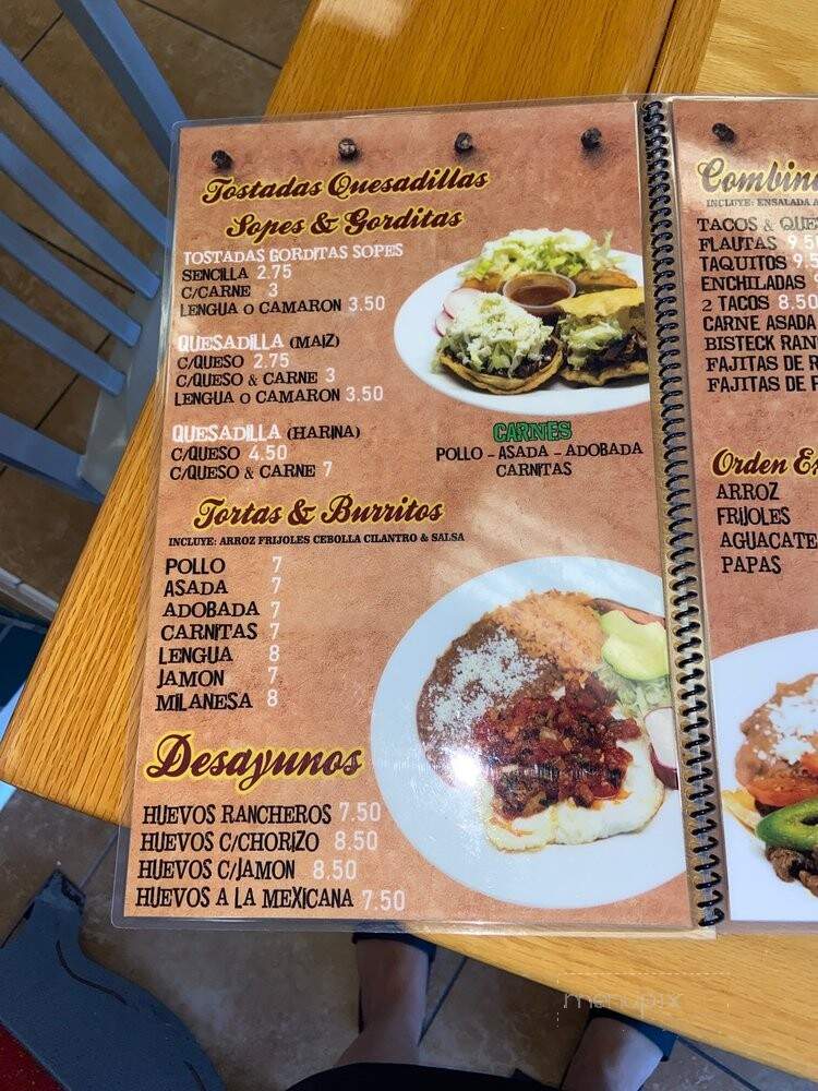 El Comalito - Inglewood, CA menu_pic