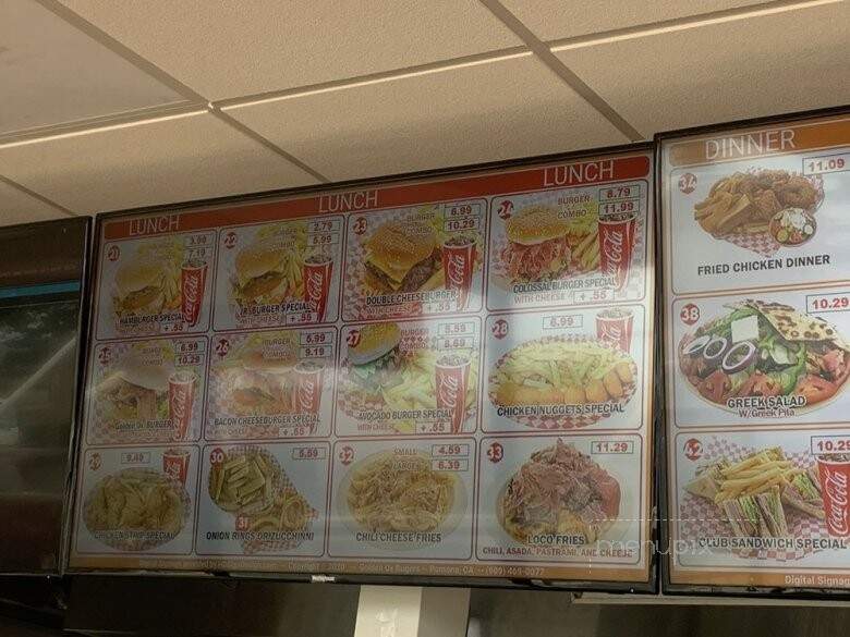 Golden Ox Burger - Pomona, CA menu_pic