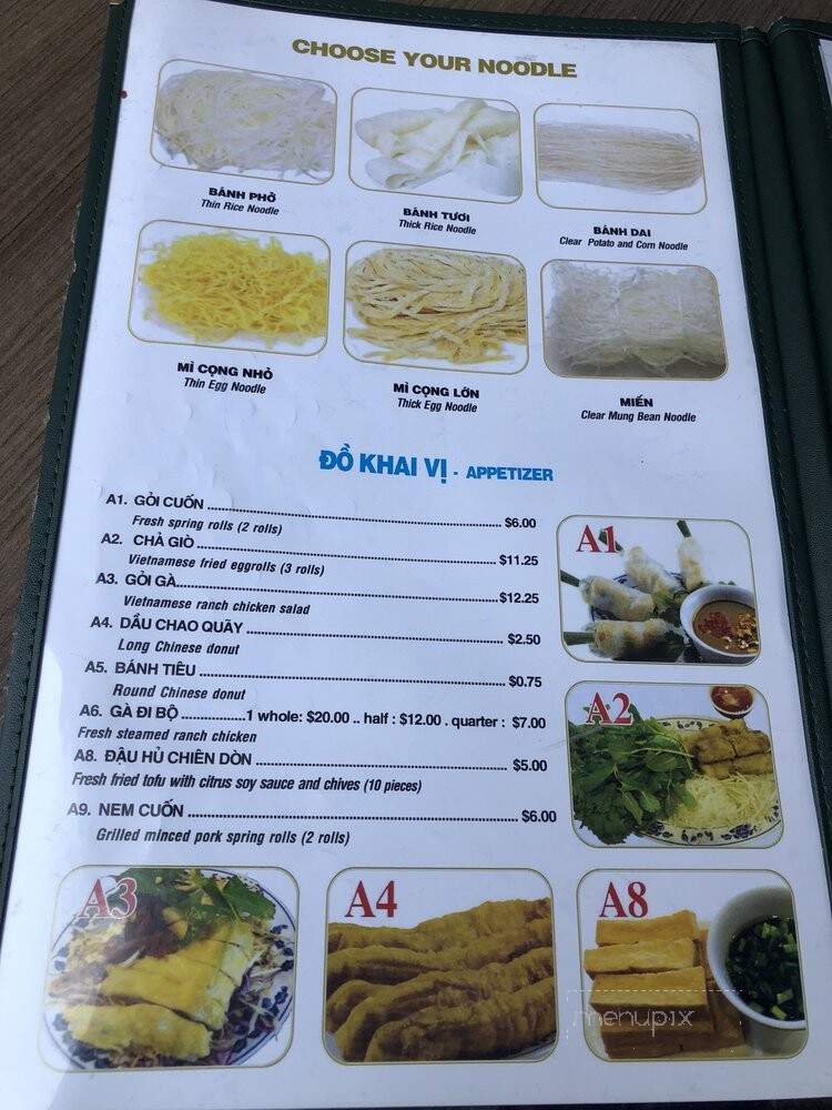 Pho Tau Bay Silver Creek - San Jose, CA menu_pic