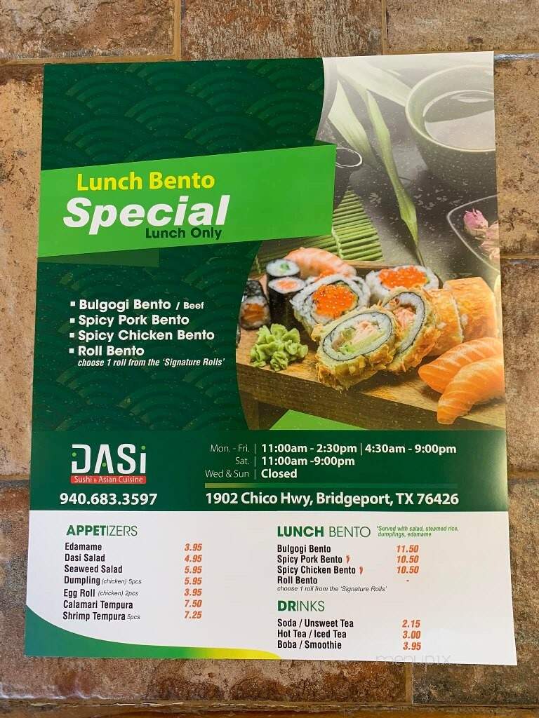 Jasi Sushi And Asian Restaurant - Bridgeport, TX