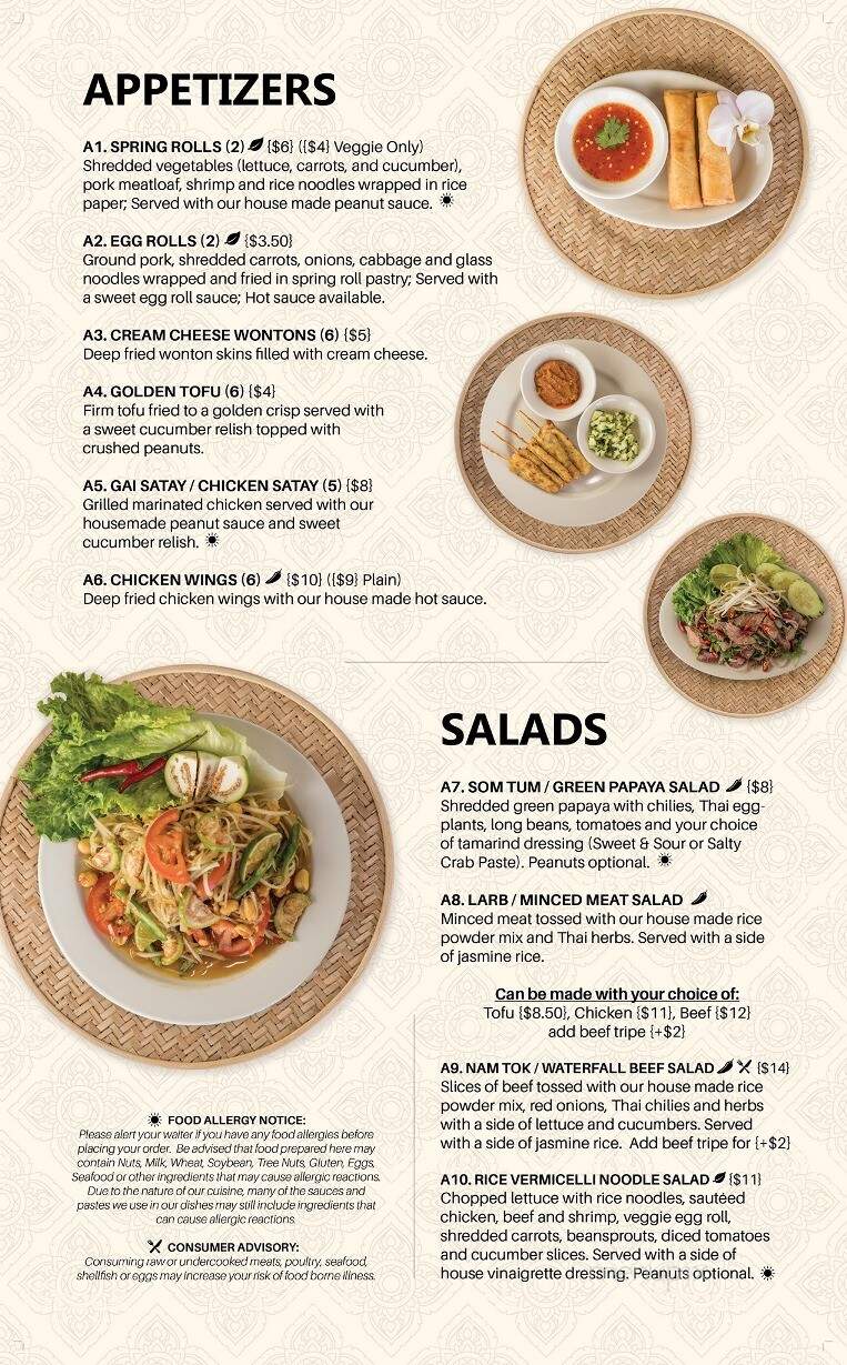 Thai Orchid Restaurant - Eau Claire, WI menu_pic