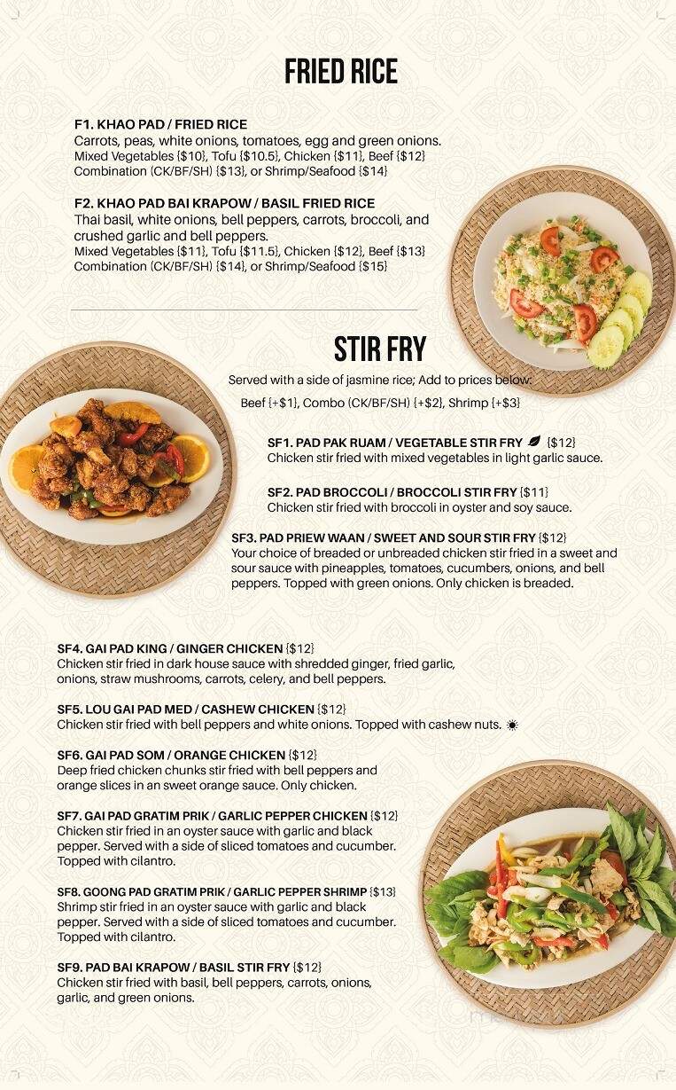 Thai Orchid Restaurant - Eau Claire, WI menu_pic