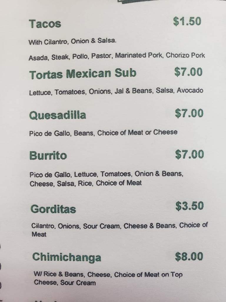 Dos Hermanas Burgers & Mexican Food - Chouteau, OK menu_pic