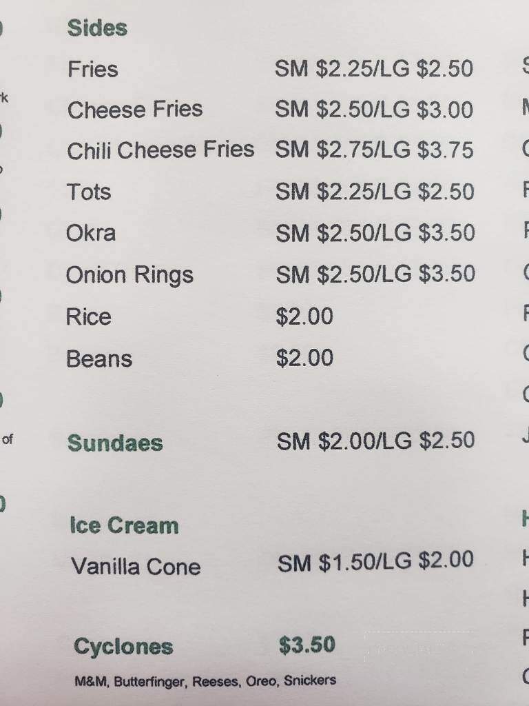 Dos Hermanas Burgers & Mexican Food - Chouteau, OK menu_pic