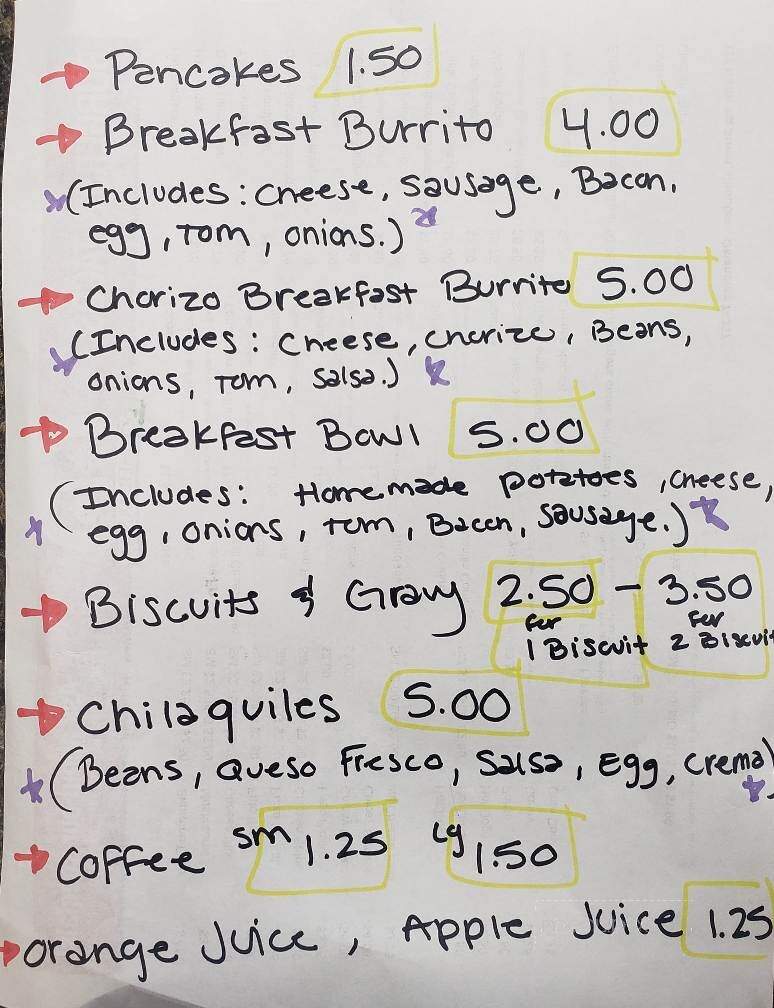 Dos Hermanas Burgers & Mexican Food - Chouteau, OK menu_pic