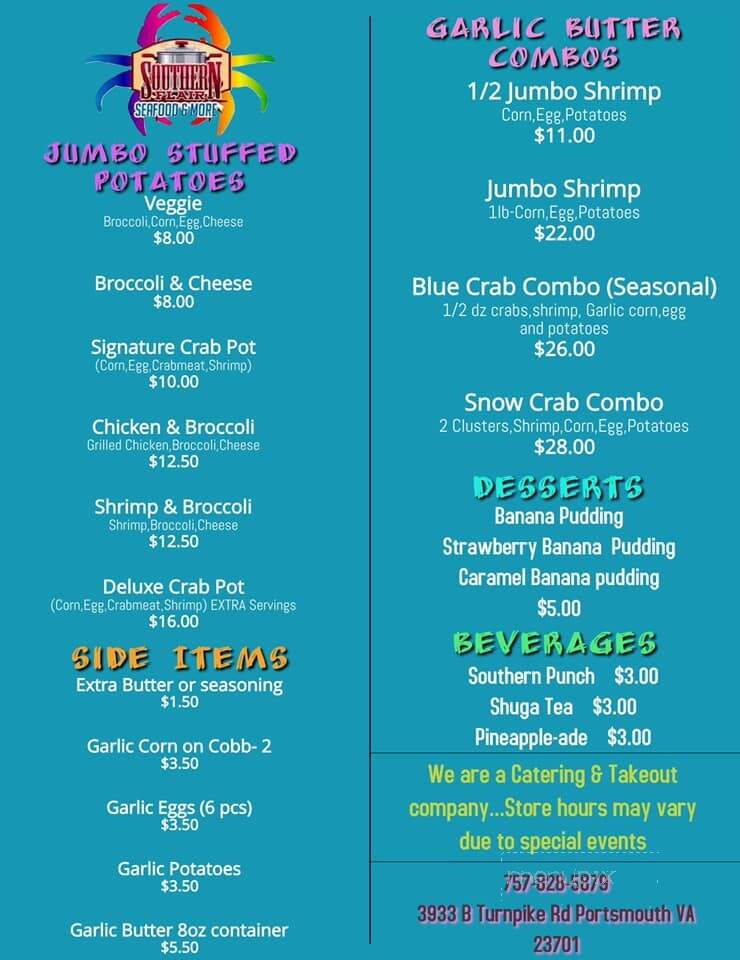 Southern Flair Seafood and More - Portsmouth, VA menu_pic