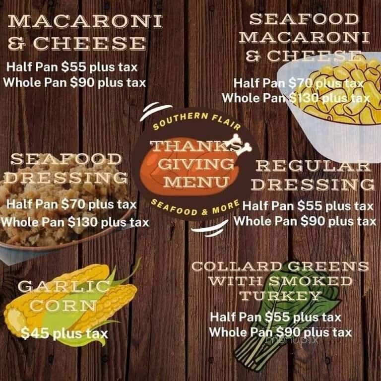 Southern Flair Seafood and More - Portsmouth, VA menu_pic