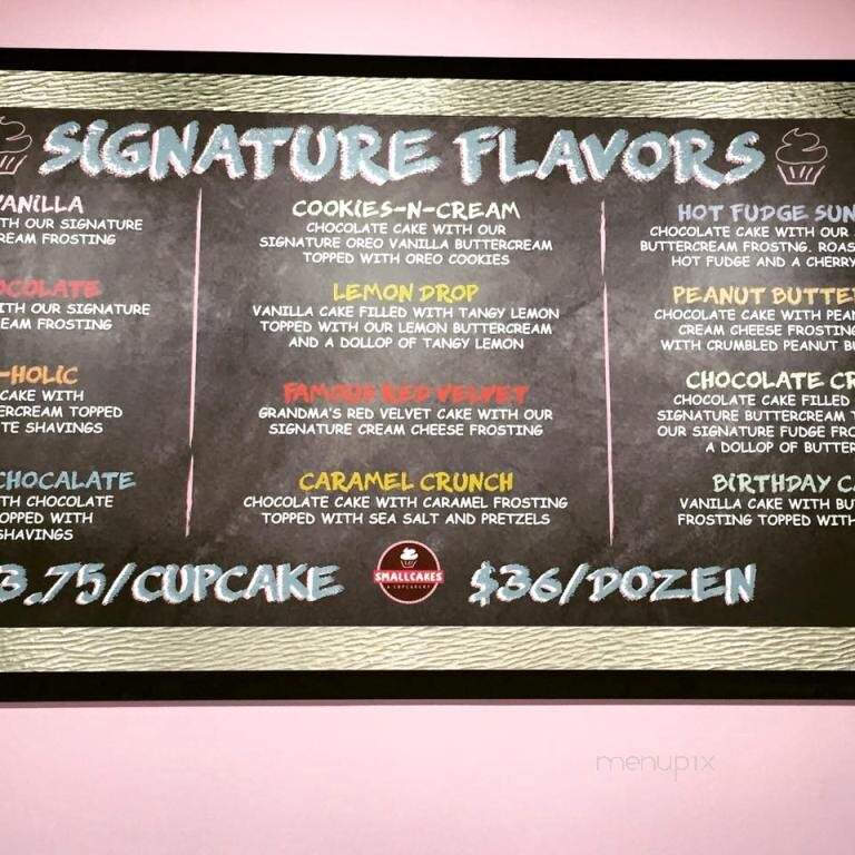Smallcakes - Cumming, GA menu_pic