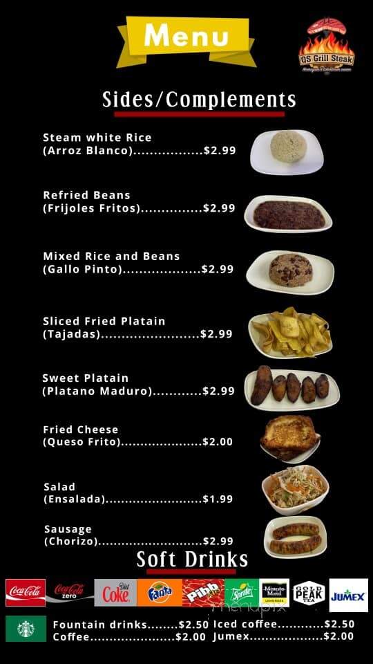 QS Grill Steak - Omaha, NE menu_pic