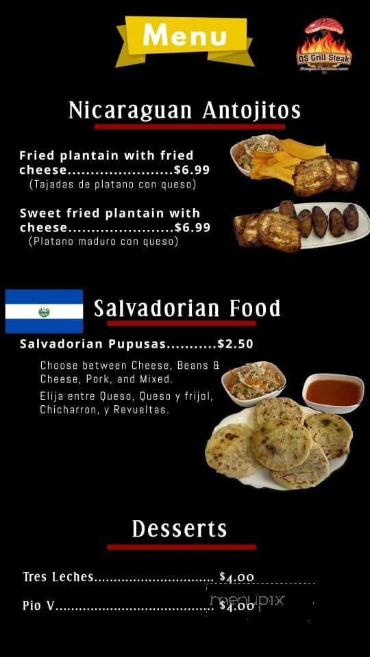 QS Grill Steak - Omaha, NE menu_pic