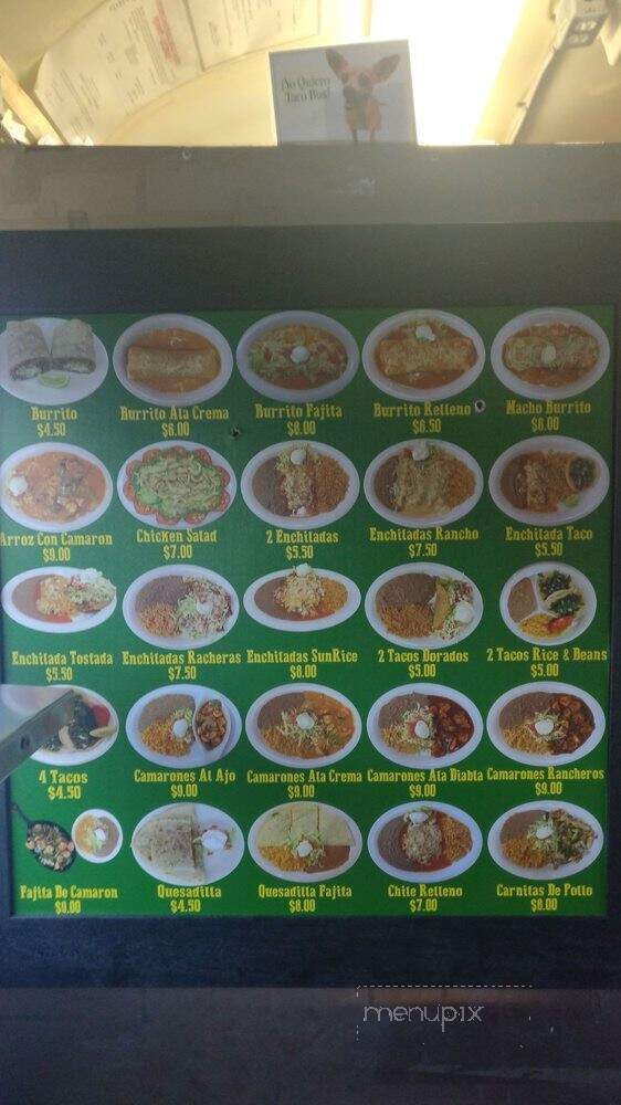 Taqueria El Rancho - Rexburg, ID menu_pic