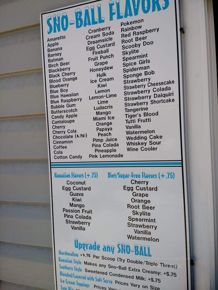 Eskimo Shack - Arbutus, MD menu_pic
