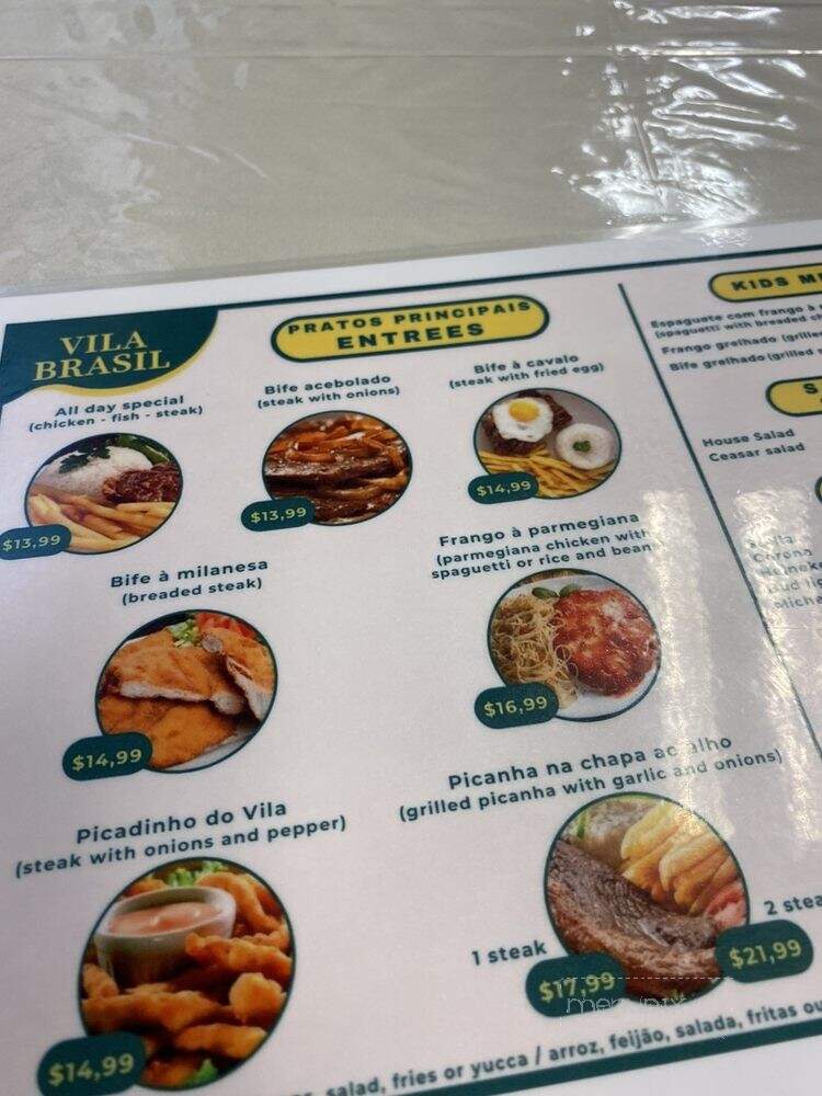 Vila Brasil Cafe - Sarasota, FL menu_pic