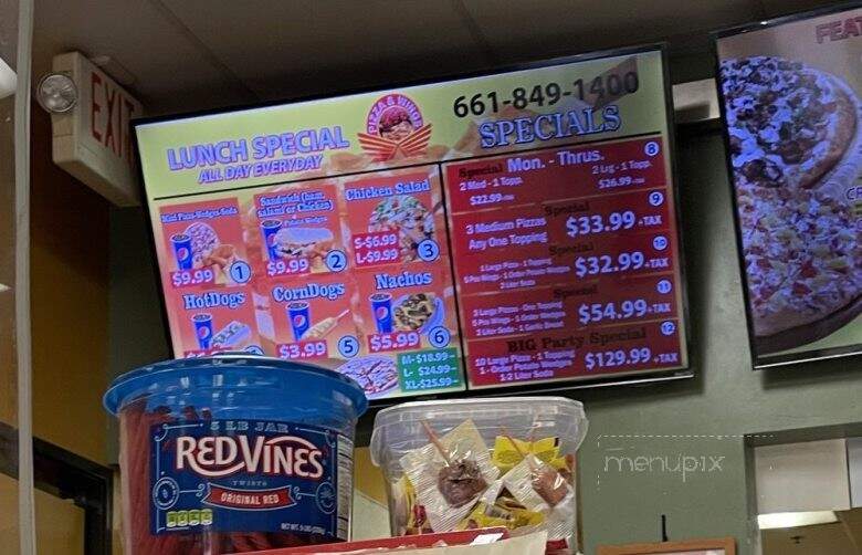 Pizza and Wings - Earlimart, CA menu_pic