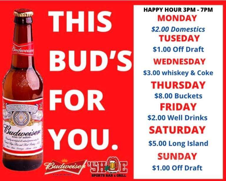 The 'Shoe - Willard, OH menu_pic