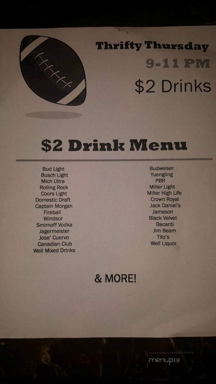 The 'Shoe - Willard, OH menu_pic