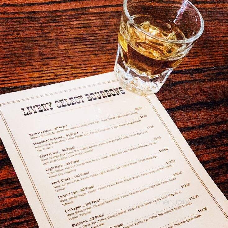 Livery - Palisade, CO menu_pic