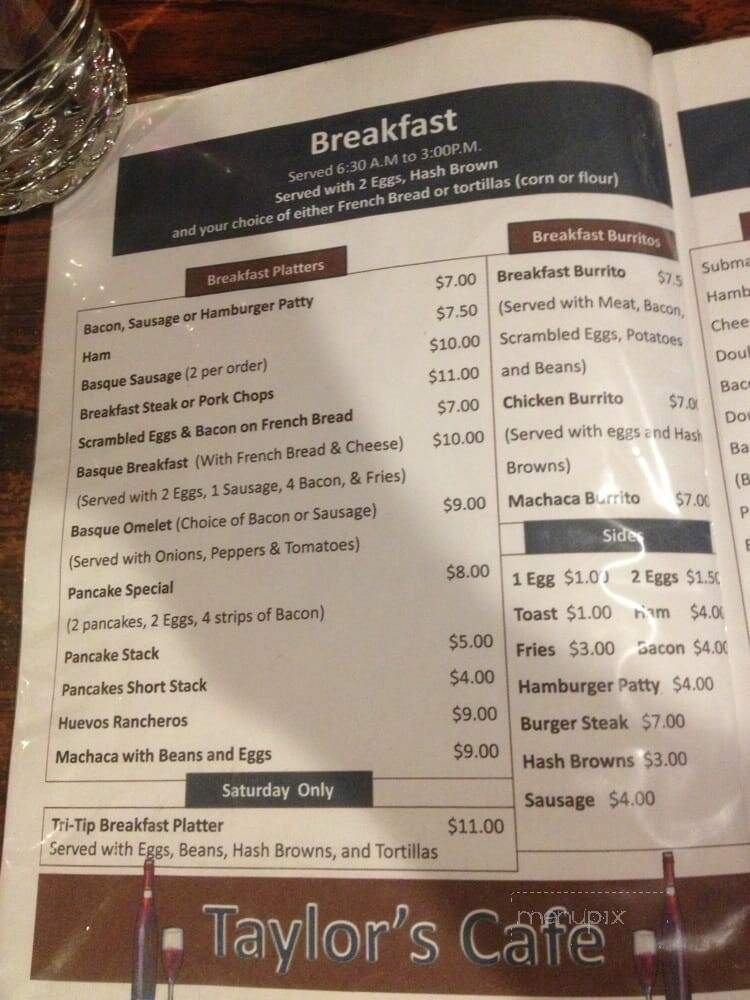 Taylor's Cafe - Chino, CA