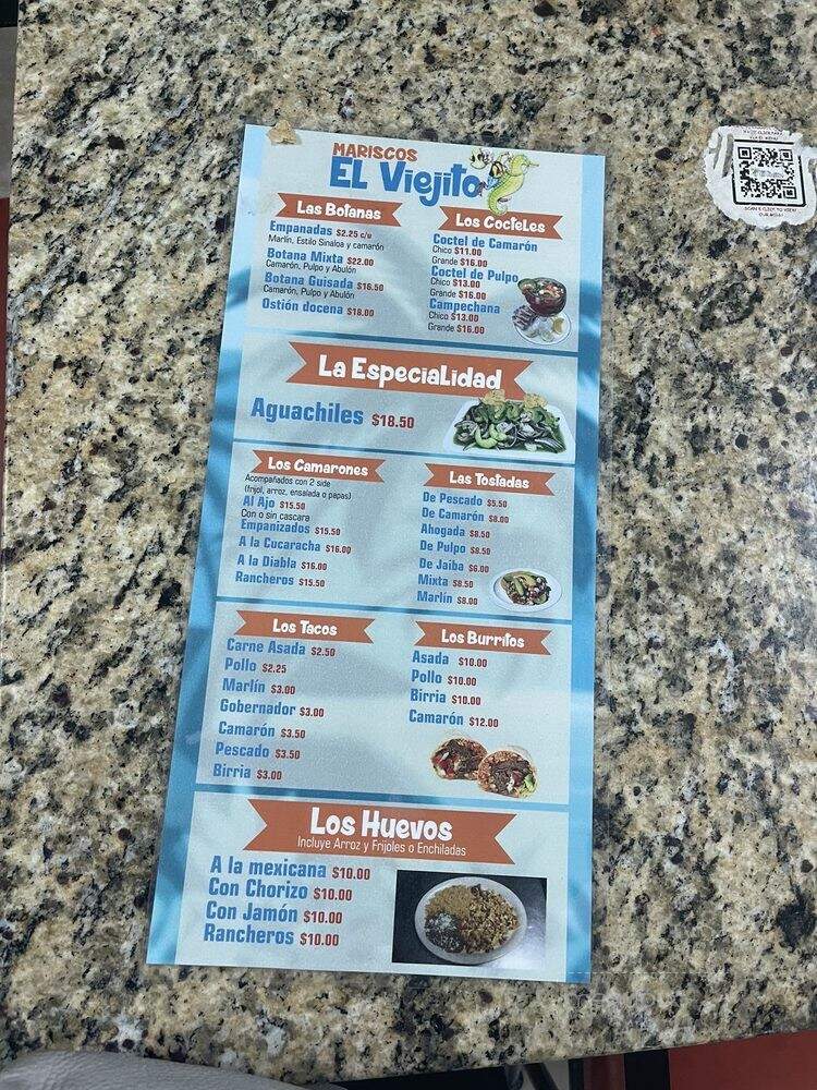 Mariscos El Viejito - Sun Valley, CA menu_pic