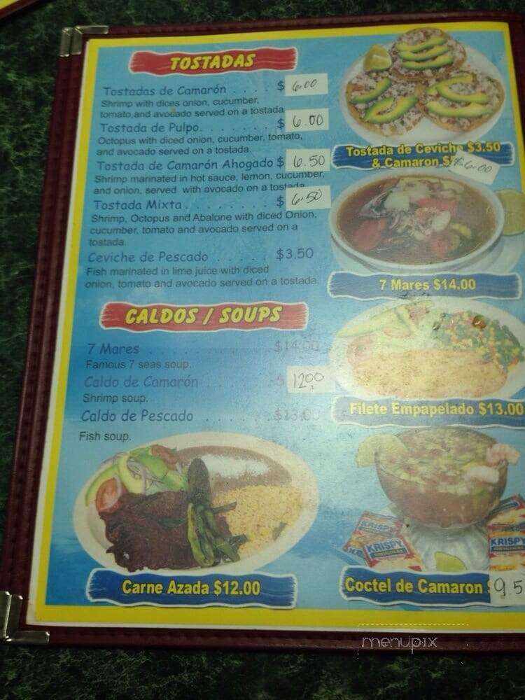 Mariscos El Viejito - Sun Valley, CA menu_pic