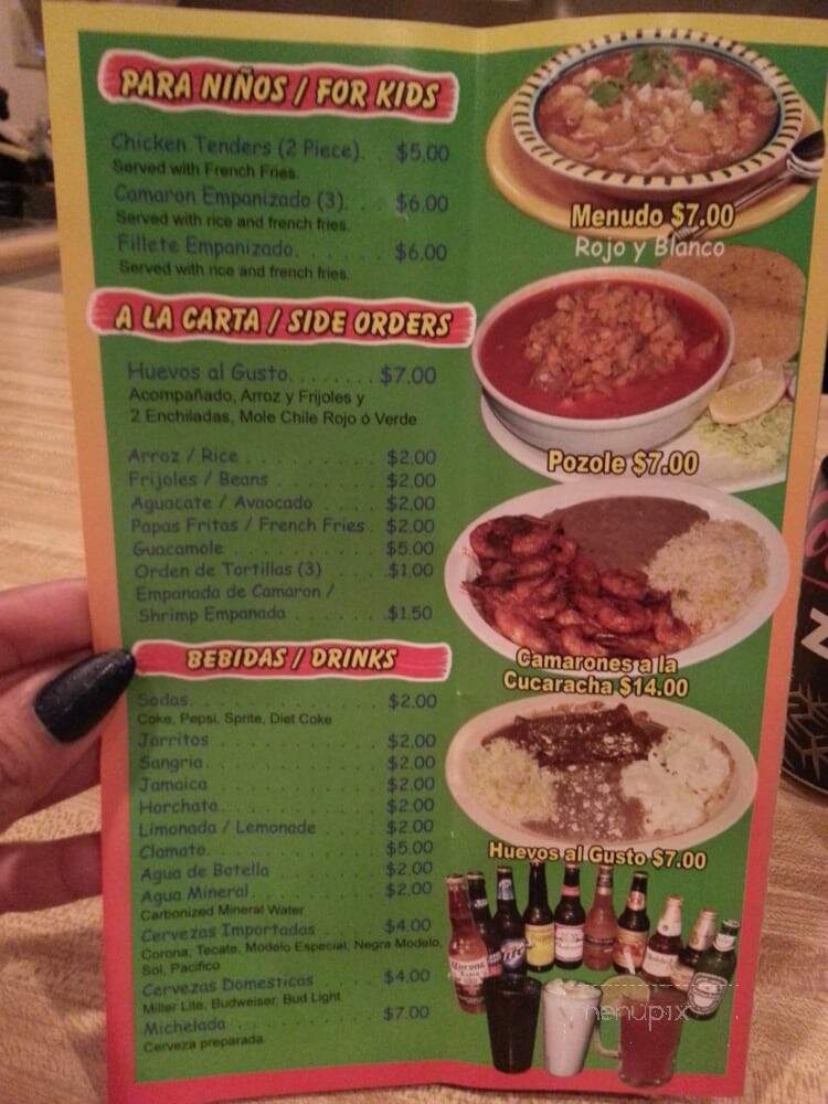 Mariscos El Viejito - Sun Valley, CA menu_pic