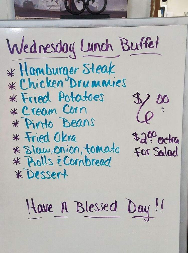 Reagan Cafe - Reagan, TN menu_pic