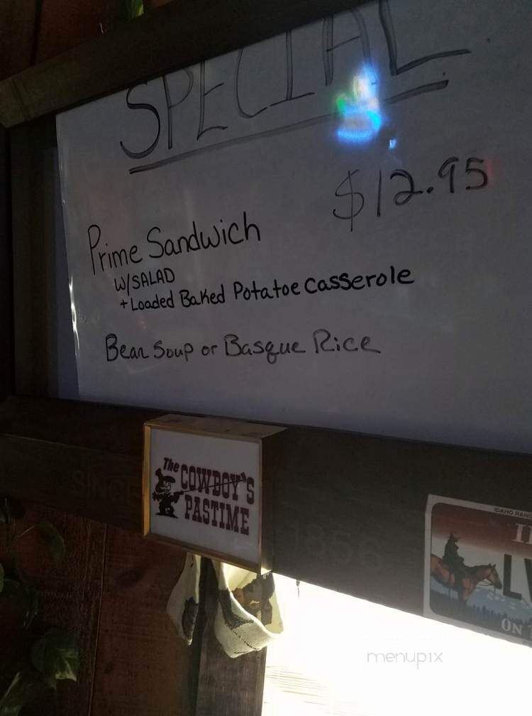 Cowboy's Pastime - Bruneau, ID menu_pic