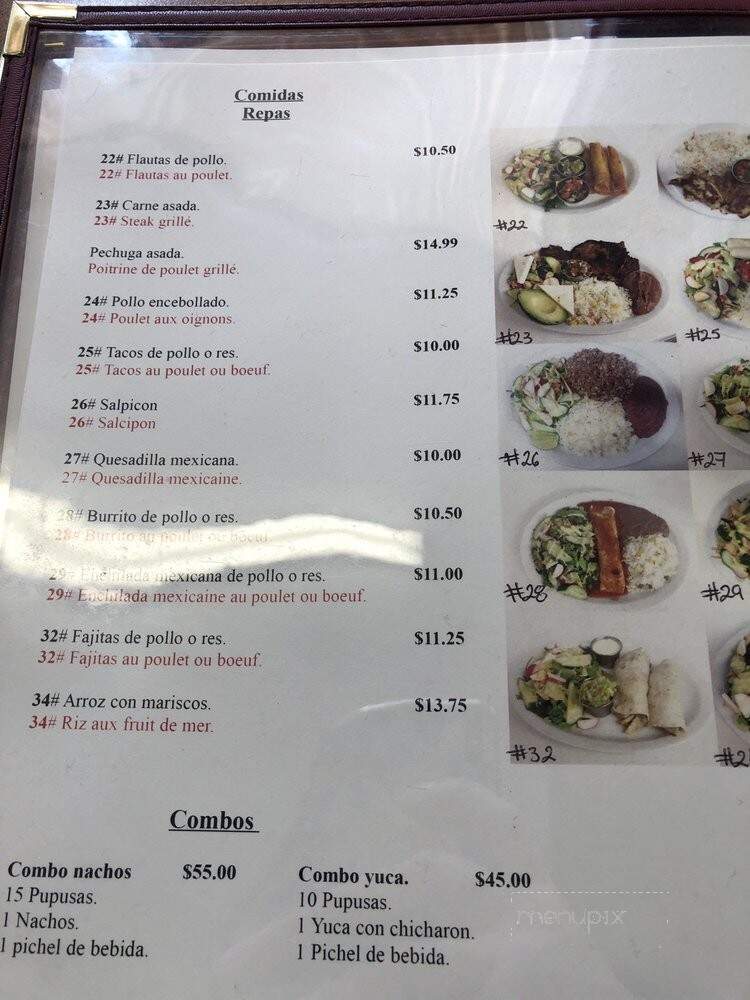Restaurant Las Palmas - Montreal, QC menu_pic