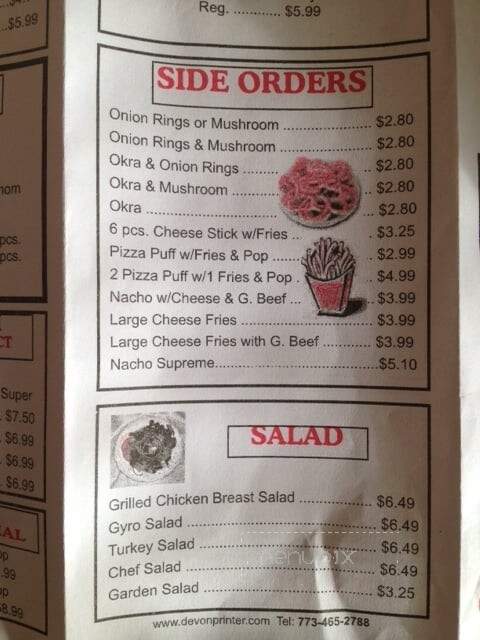 Kennedy Fish & Chicken - Chicago, IL menu_pic
