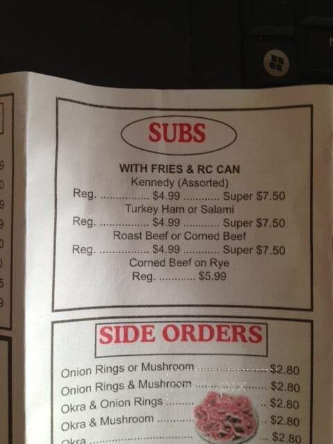 Kennedy Fish & Chicken - Chicago, IL menu_pic