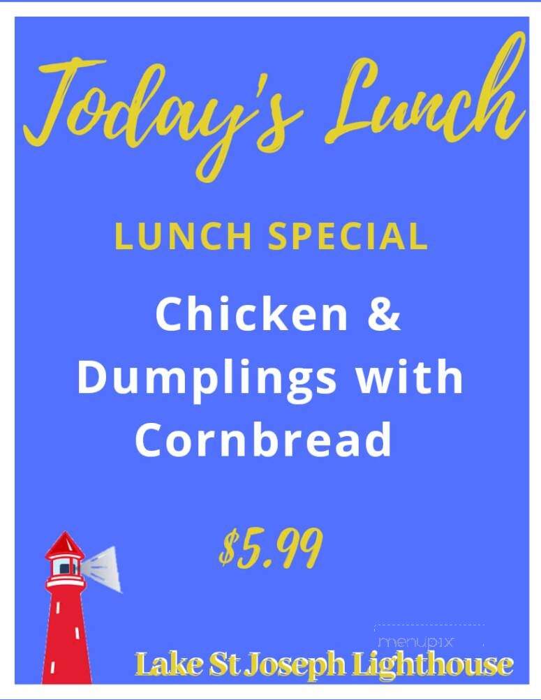 Lake St Joseph Light House - Newellton, LA menu_pic