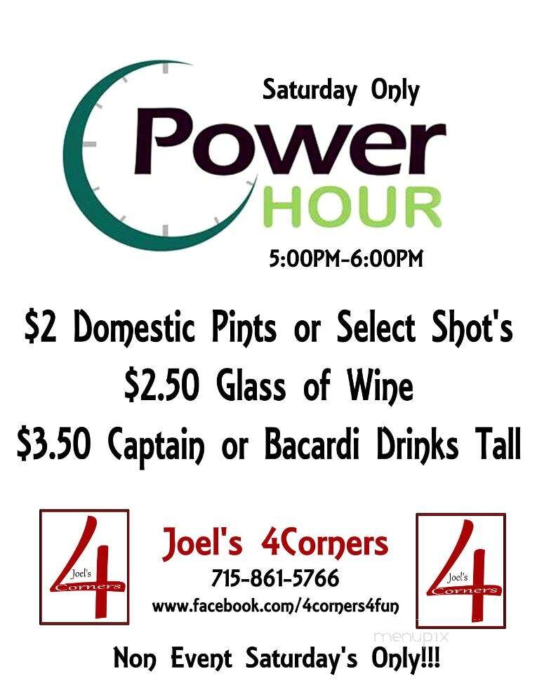 Four Corners - Chippewa Falls, WI menu_pic